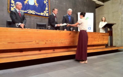 Nuestra antigua alumna María Padilla recibe su premio de Excelencia académica