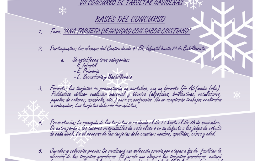 VII Concurso de Tarjetas de Navidad