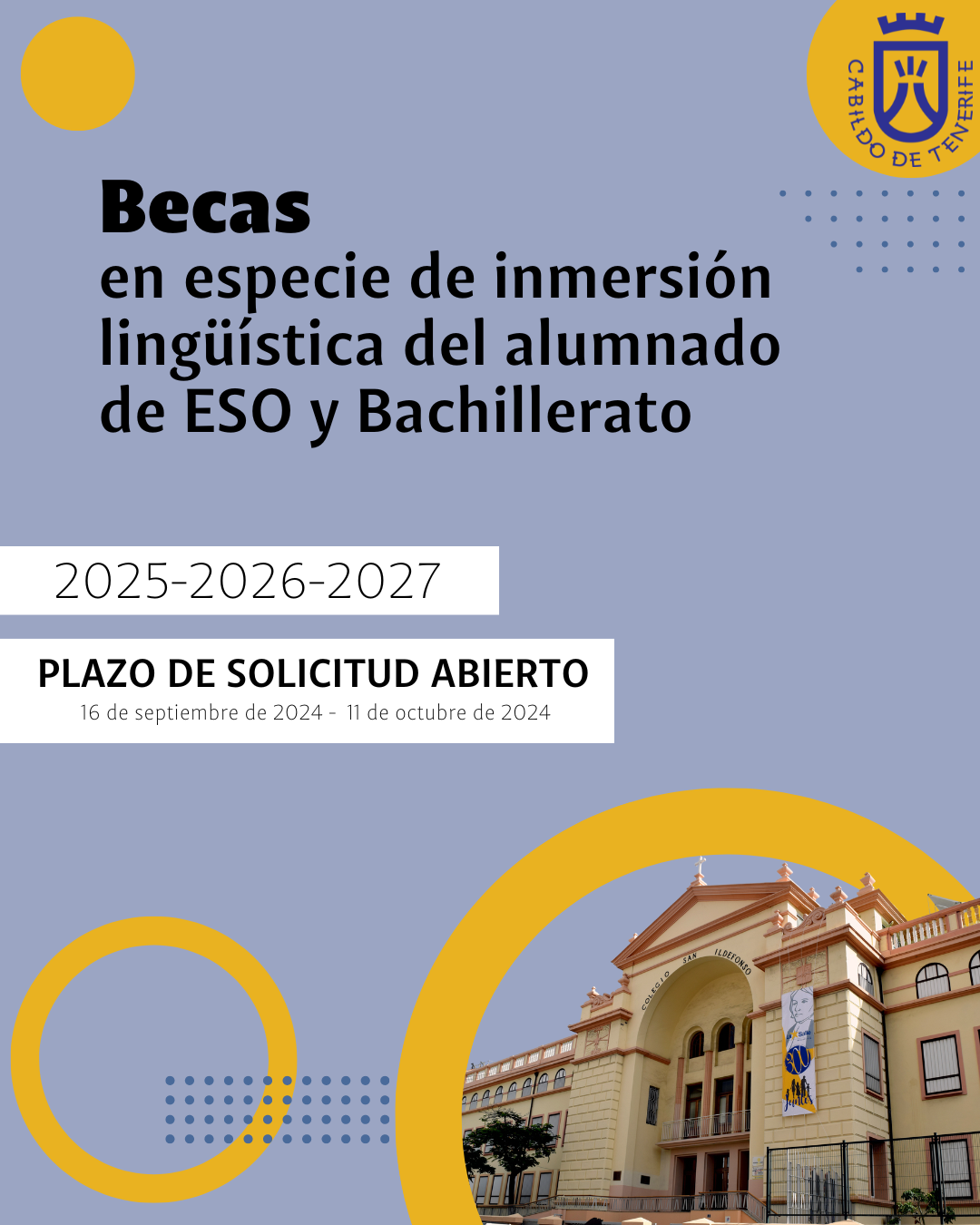 Becas en especie de inmersión lingüística del alumnado de ESO y Bachilelrato